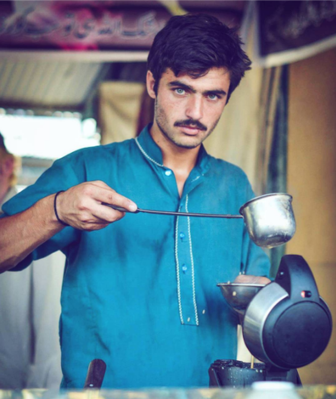Pakistani ‘chai wala’ turns model after finding fame