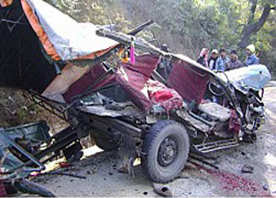 कपिलवस्तुमा सवारी दुर्घटना, १ को मृत्यु, २ जना घाइते