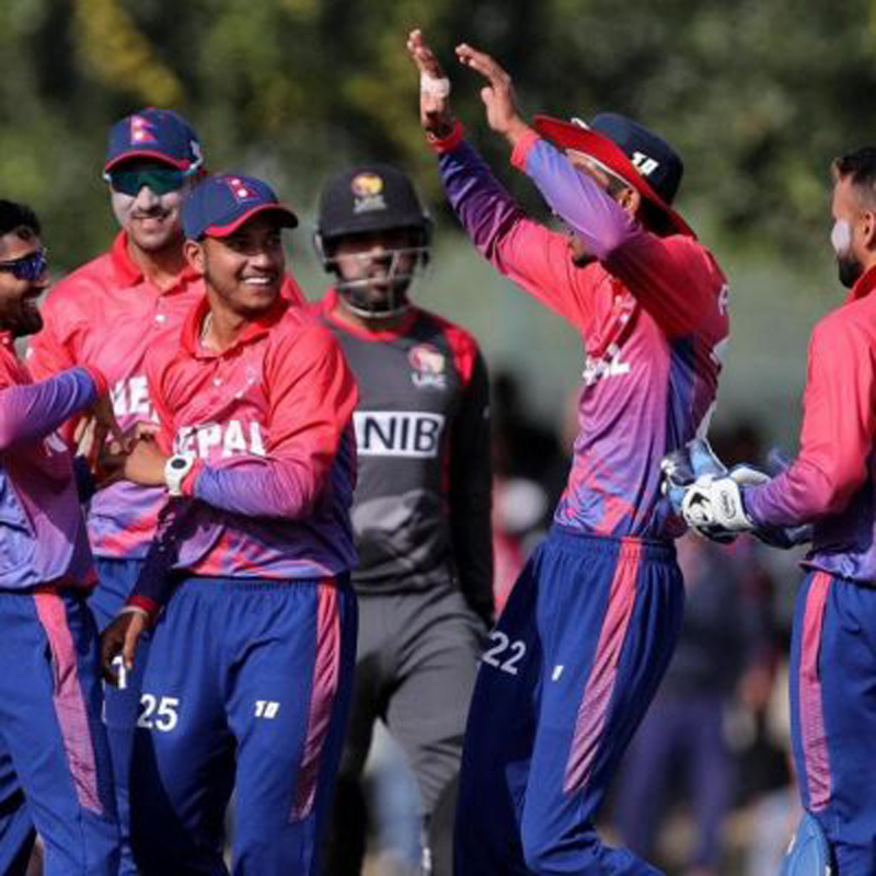 नेपाल लाई युएईले दियो २५५ रनको लक्ष्य