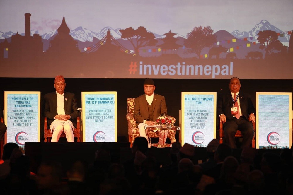 ३० खर्ब नेपाल भित्रिने अपेक्षा सहित सुरु भयाे लगानी सम्मेलन ।