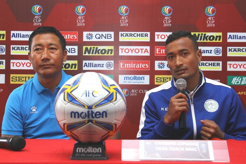 एएफसी कपको समूह चरणको खेलमा मनाङ मर्स्याङ्दी क्लबले ढाका अबहानीको सामना गर्दै