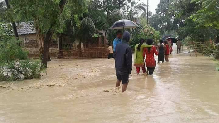 जेठको गर्मीमा सप्तरीमा डुवान, ९० परिवार सम्पर्क विहीन