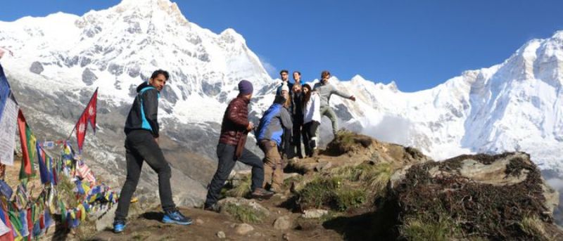 अन्नपूर्ण आधार शिविरमा पुनर्निर्माणले गति लियो