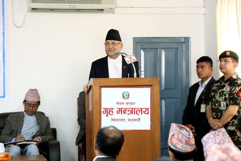 संविधान विगतको सङ्ग्रह, वर्तमान प्रतिविम्ब र भविष्यमा हिँड्ने बाटोको एकीकृत रूप :प्रधानमन्त्री ओली