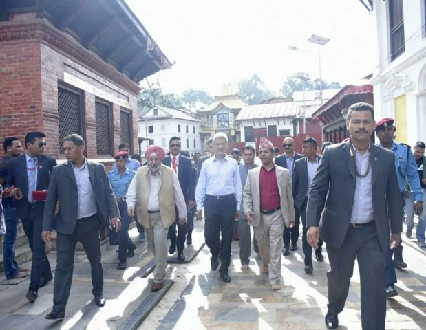 भारतीय विदेशमन्त्री जयशंकरले गरे पशुपतिमा पूजा