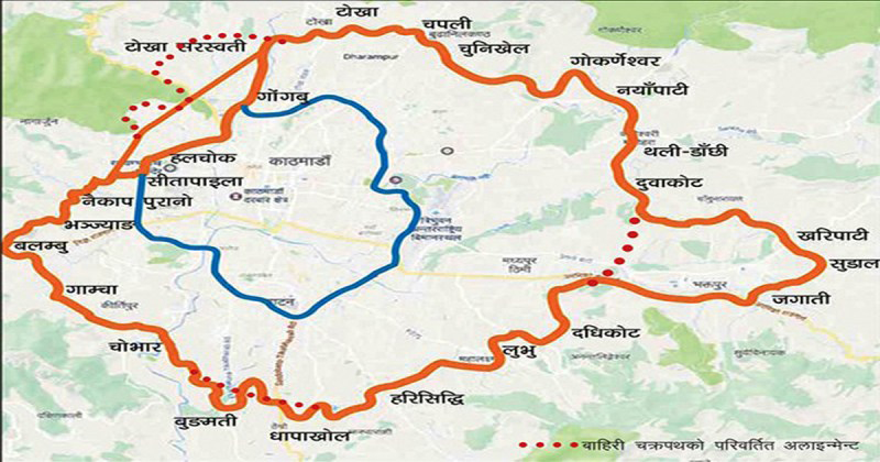 बाहिरी चक्रपथ निर्माणको जिम्मेवारी चिनियाँ कम्पनीलाई