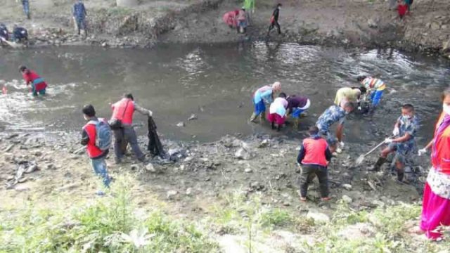 तीन दिनमा गुह्येश्वरी–गौरीघाट सफाइ