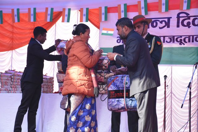 भारतीय दुतावासले मनायो ७१ औं गणतन्त्र दिवस : ३० एम्बुलेन्स र ६ वटा बस प्रदान