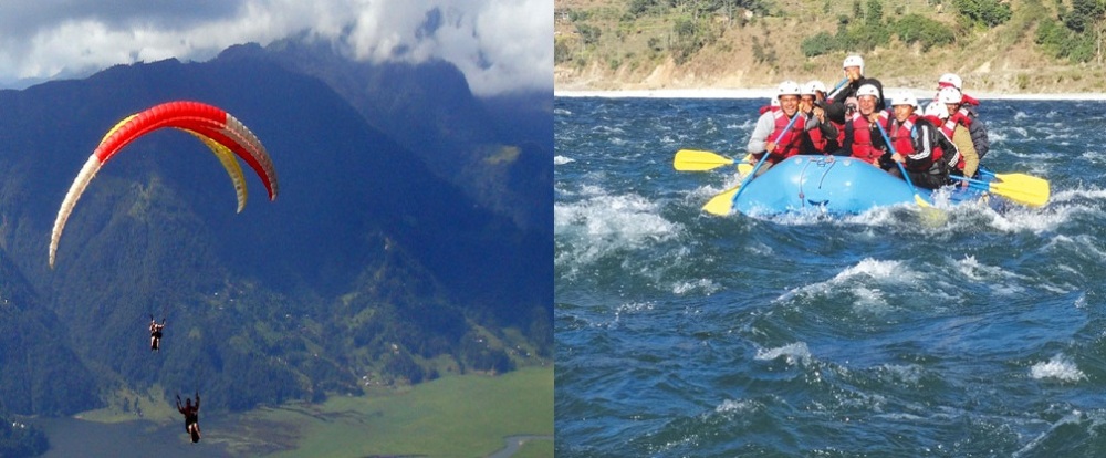 भ्रमण वर्ष लक्षित जलयात्रा र प्याराग्लाइडिङ