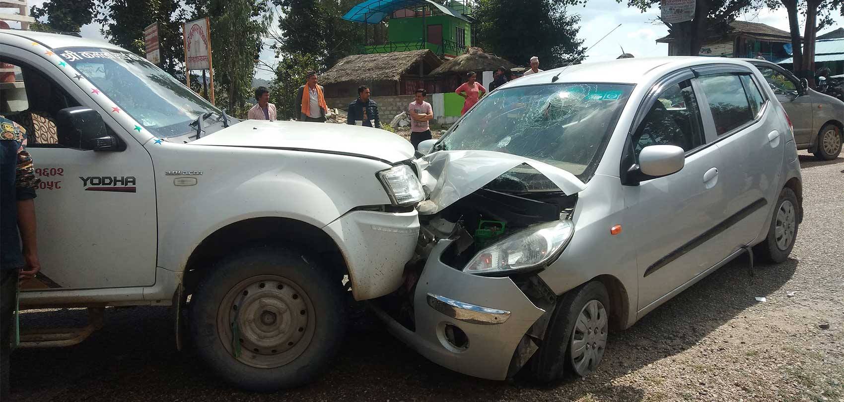 माले महासचिव मैनाली चढेको कार दुर्घटना, अवस्था गम्भीर