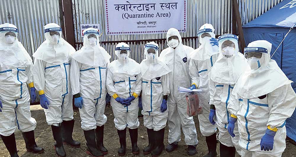भक्तपुरमा क्वारेन्टिनमा बसेका ८ कोरोना संक्रमित कुवेतबाट फर्किएका