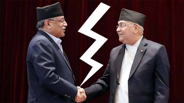 नेकपा फुटको संघारमा