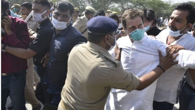 राहुल र प्रियंका गान्धी हिरासतमा