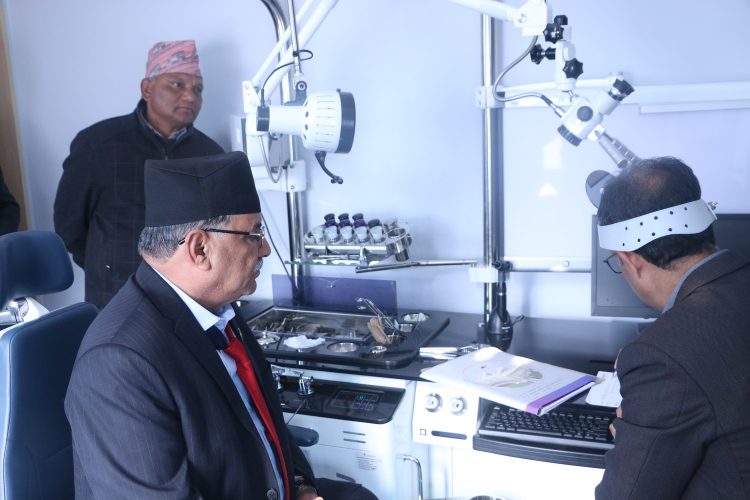 प्रचण्ड अस्पताल भर्ना