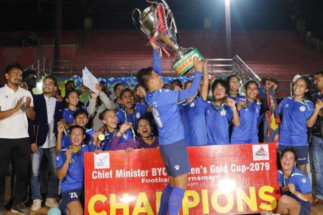 एपिएफलाई हराउँदै विवाइसी महिला गोल्डकपको उपाधि पुलिसलाई