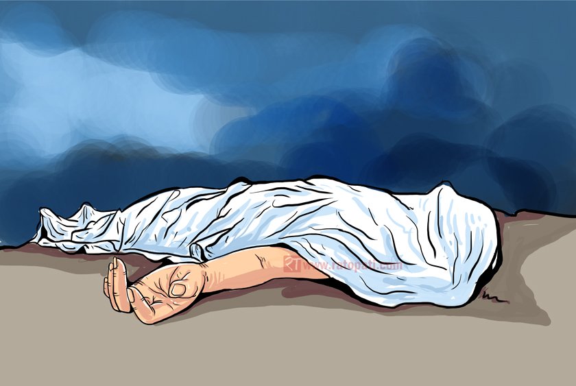 भक्तपुरमा पर्खालबाट आमाछोरा सँगै हामफाले, आमाको मृत्यु