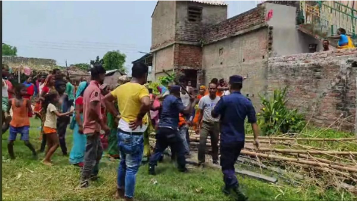 सप्तरीमा गोली चल्यो, स्थानीय र प्रहरीबीच  झडप