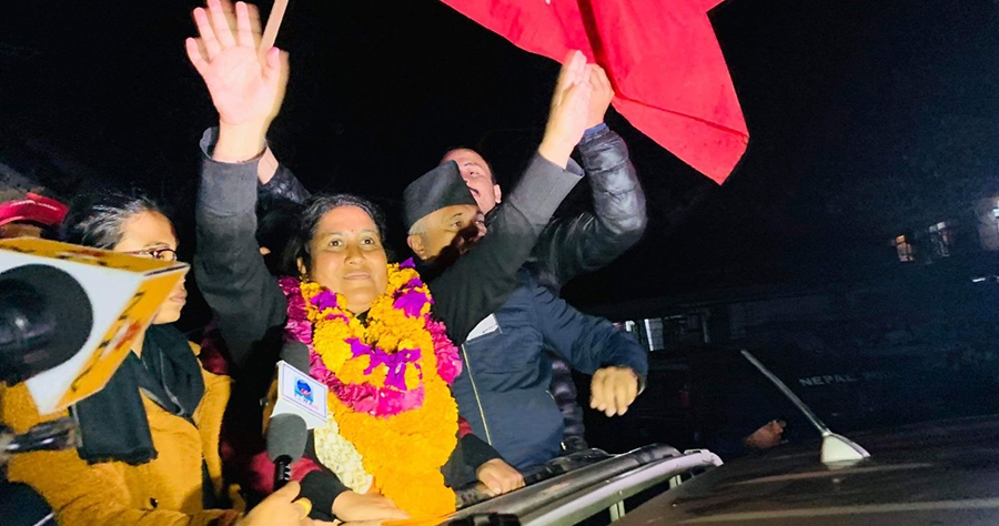 कास्की २ मा एमालेकी विद्या भट्टराई निर्वाचित